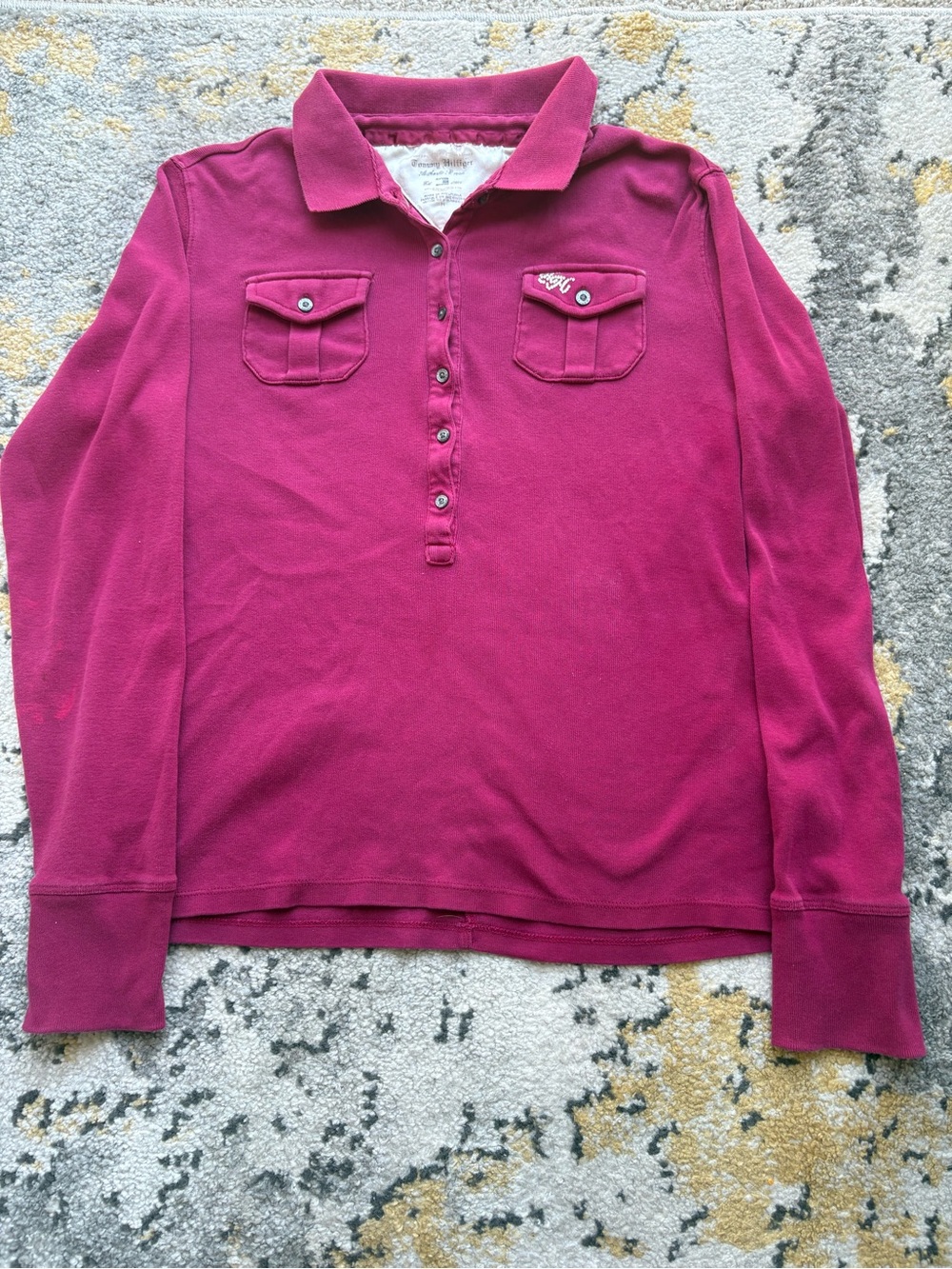 Y2K Tommy Hilfiger | Magenta long sleeve | M
